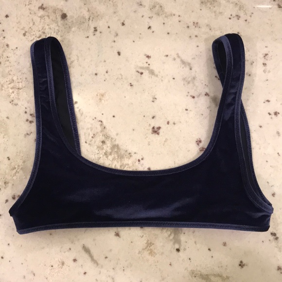 triangl swimwear Other - navy velvet Camilla triangl top